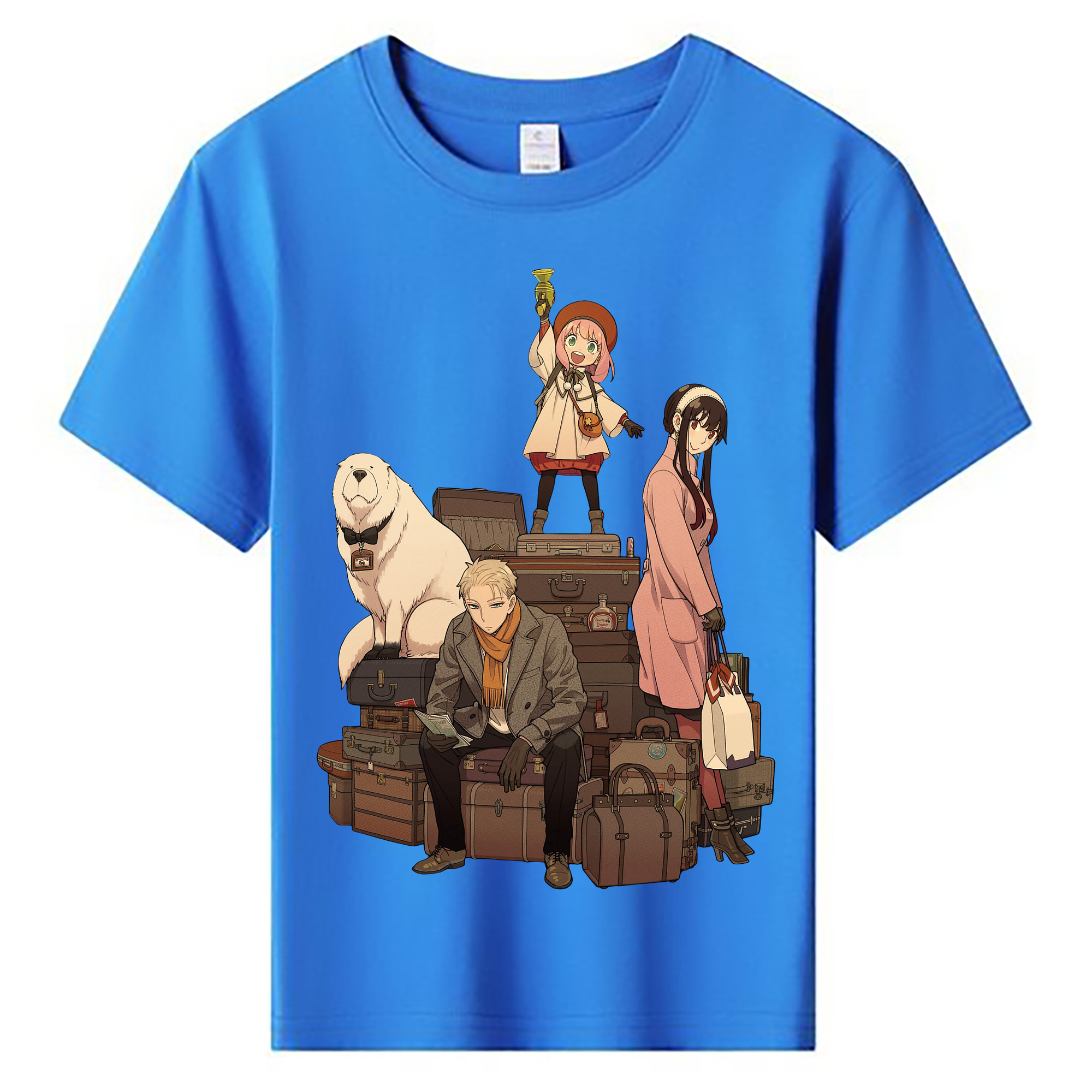 （画像用） SPY×FAMILY间谍家家酒 綿100％キッズTシャツ（フロントプリント）